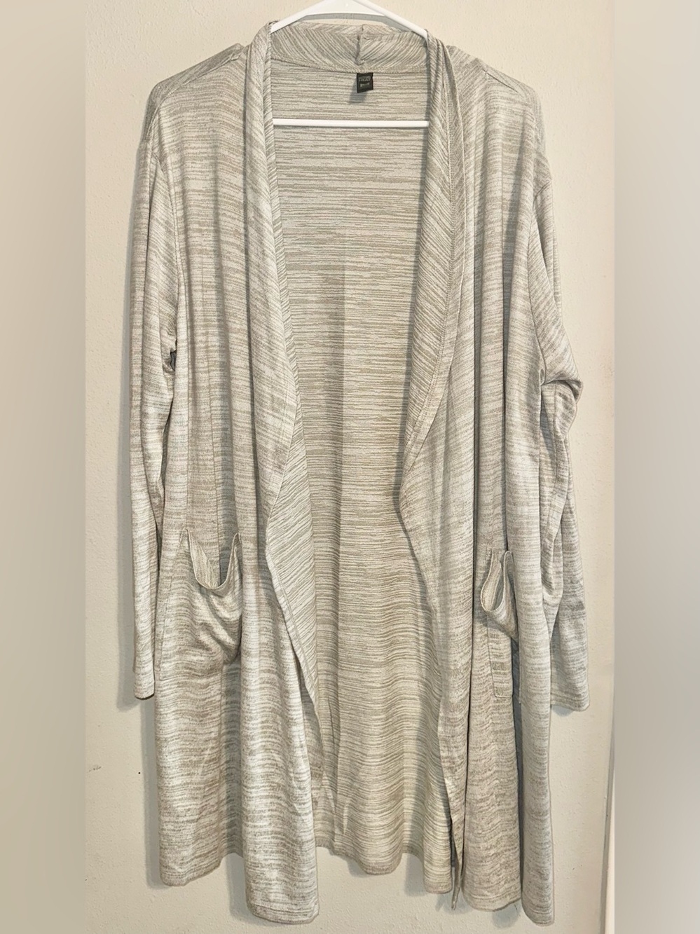 32 Degrees Light Gray Open Front Cardigan